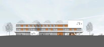 Der neue dreistöckige Schulbau der Goldbek-Schule (Foto: @ B K S Architekten GMBH, Krauß Stanczus Schurbohm + Partner)